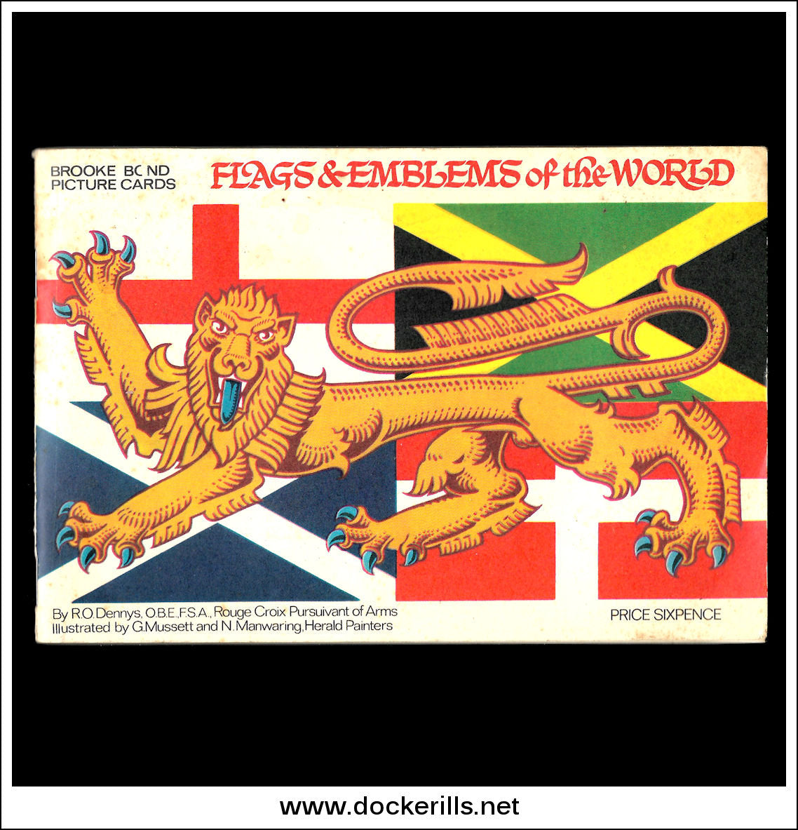 Vintage Brooke Bond Tea Card Album Flags & Emblems Of The World 1967