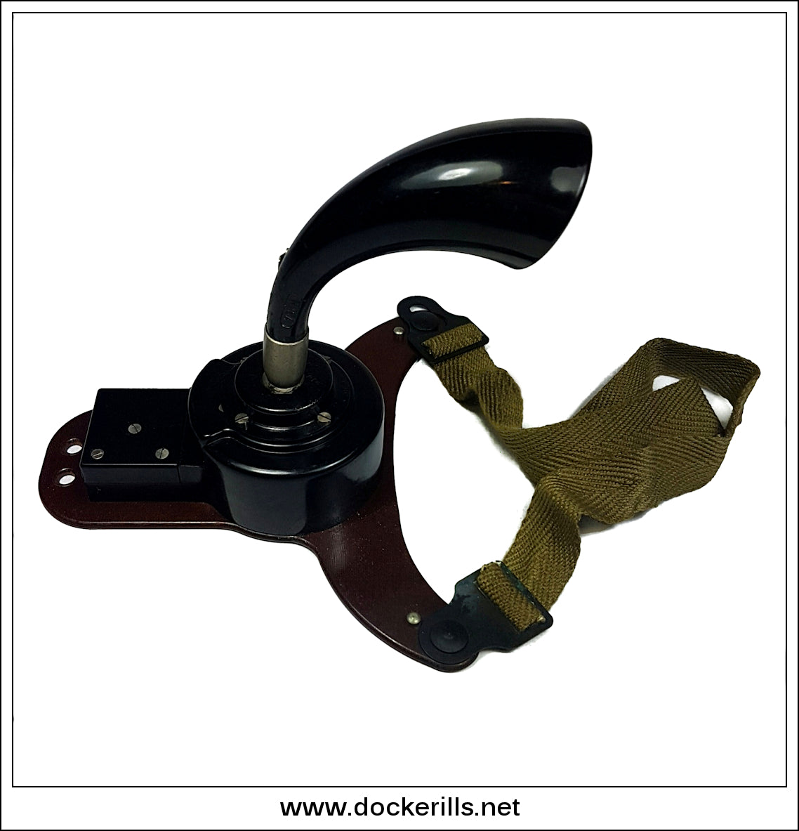 Vintage Circa 1940's Breast / Chest Microphone. Transmitter Breast No