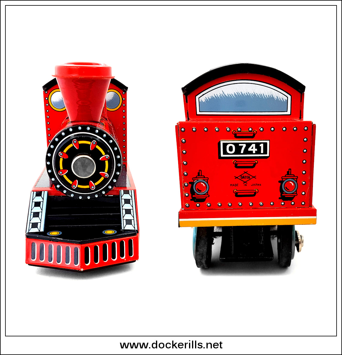 Western Loco Vintage Tin Plate Friction Drive Toy, DAIYA, Japan.