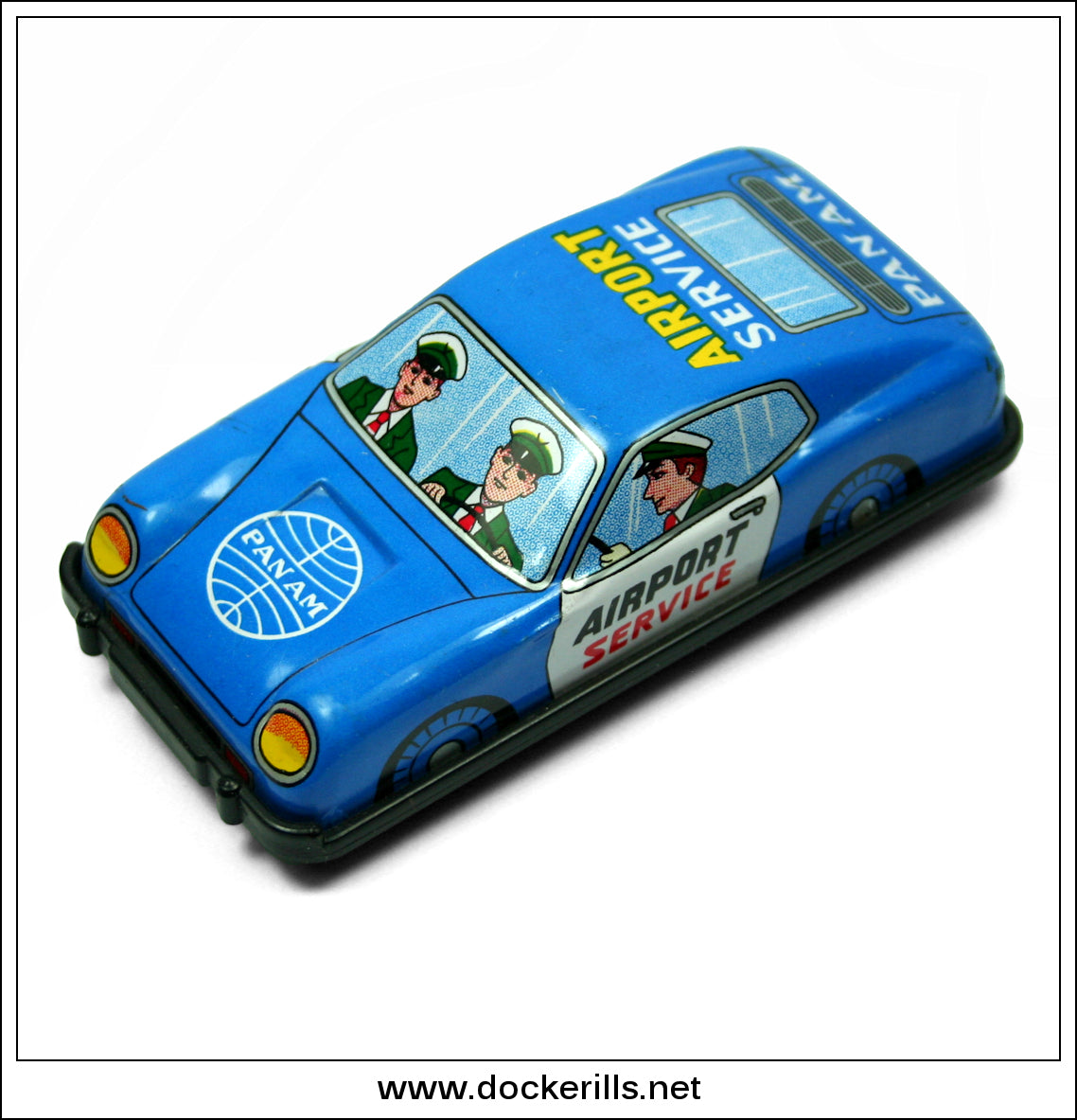 Pan Am Airport Service Car, Vintage Tin Toy, Kyoei, Japan