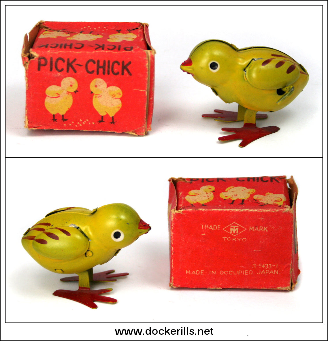 Vintage Pick Chick Clockwork / Wind-Up Novelty Toy, Masudaya