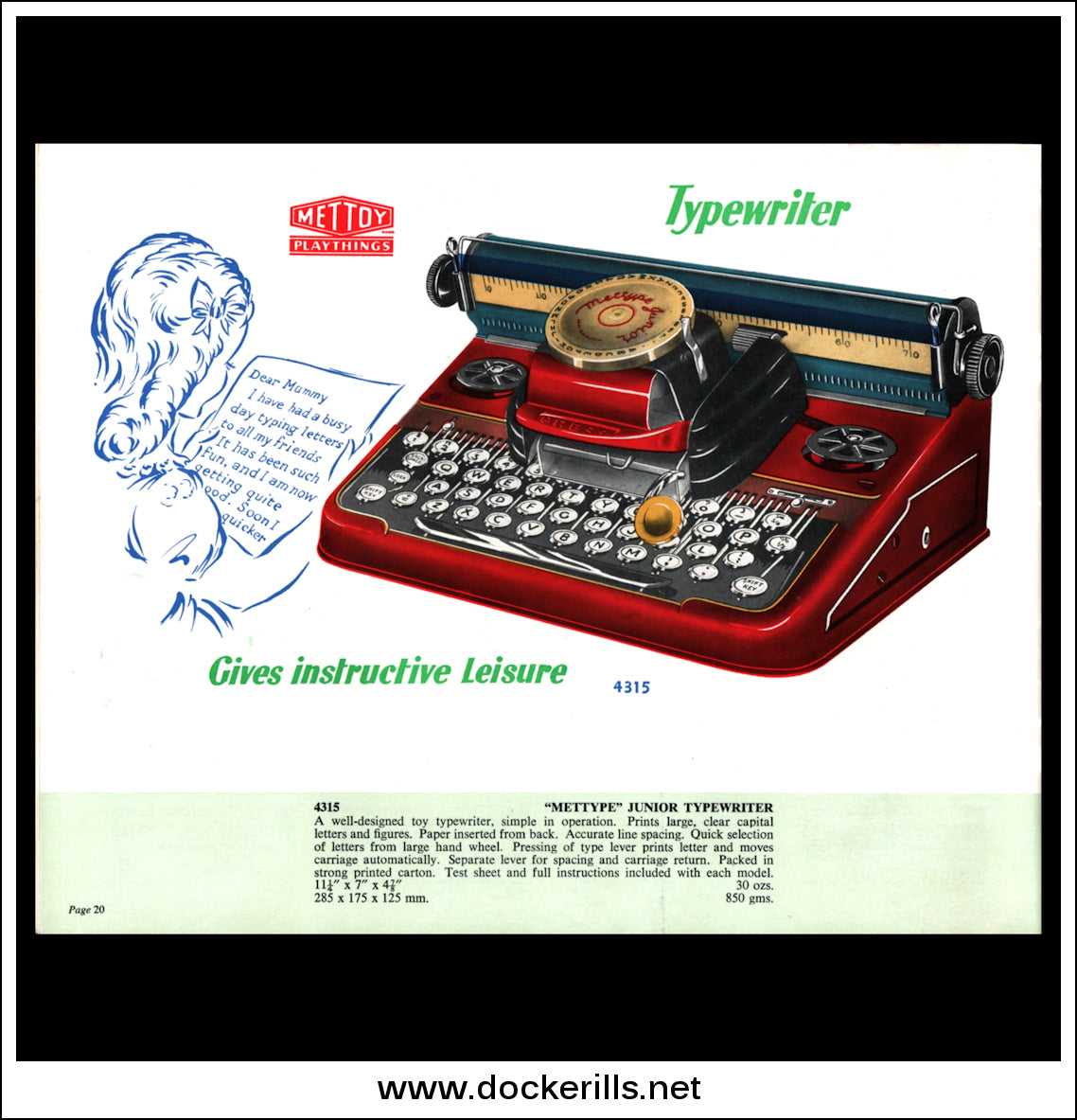 Vintage, Toys, 977 Toy Typewriter Tomys Tutor Plastic Childrens  Toymoveable Parts
