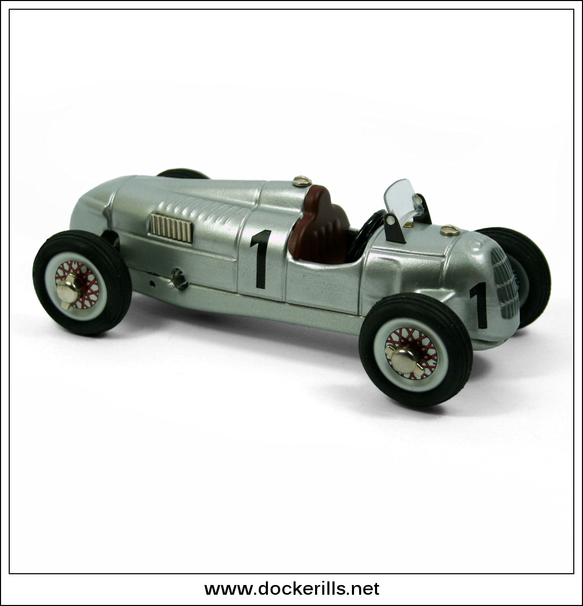 Studio II Auto Union Racing Car. Tin Plate Clockwork Toy, Schuco, Germany.