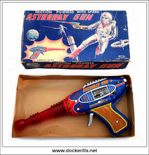 Astroray Gun. Vintage Tin Plate Toy Space Ray Gun, Shudo, Japan. 1 Gun & Box.