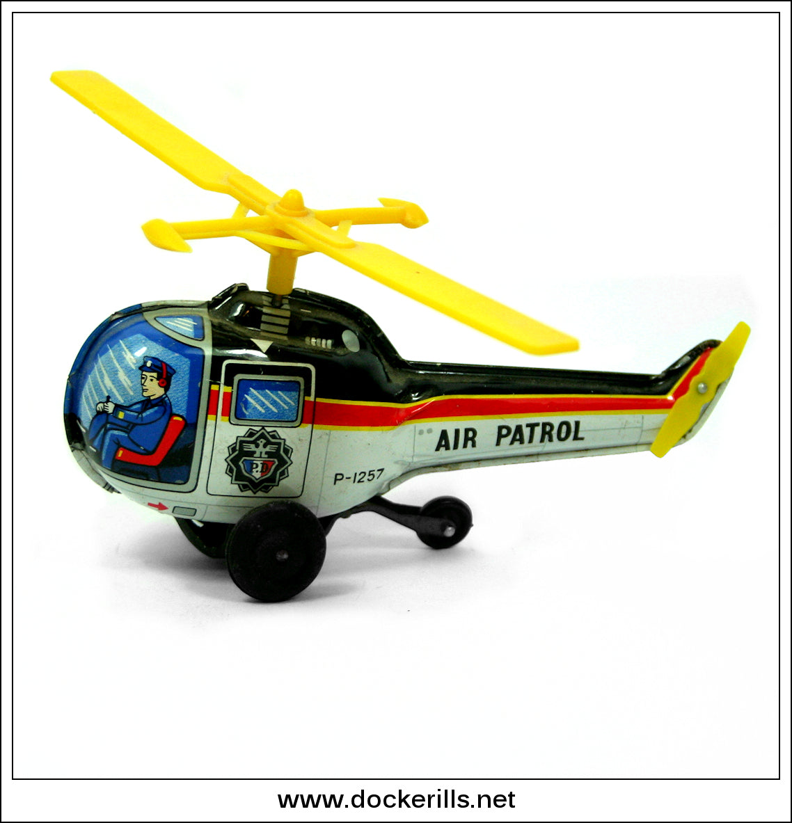 Helipcopter x 3. Friction Drive Novelty Toys, YONE/Yoneya, Japan