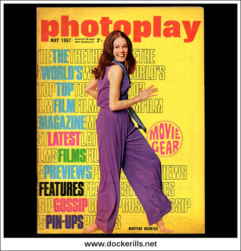 Photoplay Film Magazine, May, 1967, Vol. 18, No. 5. Martine Beswick Cover.