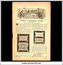 Hobbies Weekly Magazine, Vol. XXIV (24), No. 613, July 13th, 1938 page.