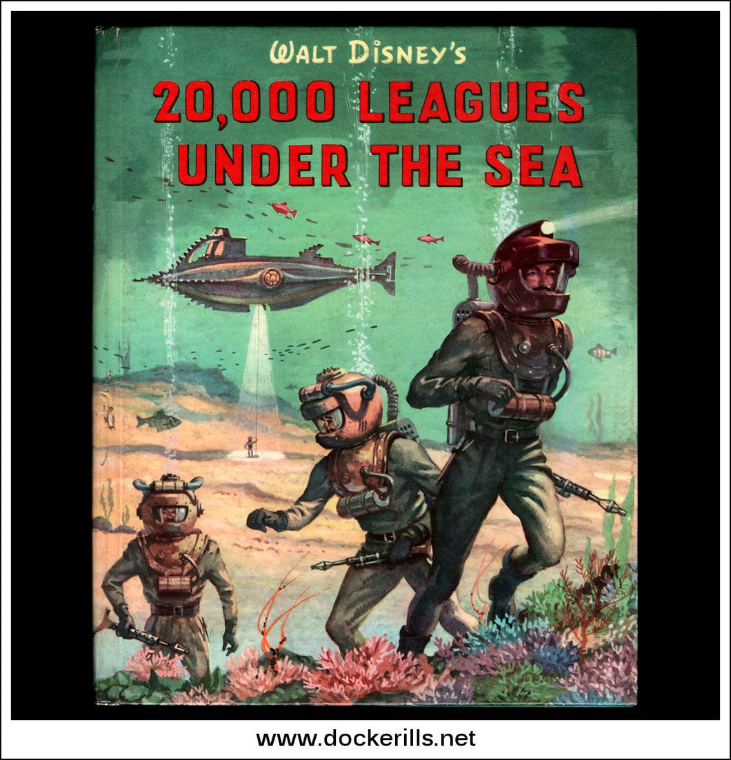 Walt Disney's 20,000 Leagues Under the Sea Film Comic Book, 1954. Nautilus, Captain Nemo.