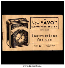 Vintage New Avo Photographic Exposure Meter With Original Box And Instruction Booklet.