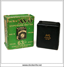 Vintage New Avo Photographic Exposure Meter - Case & Box