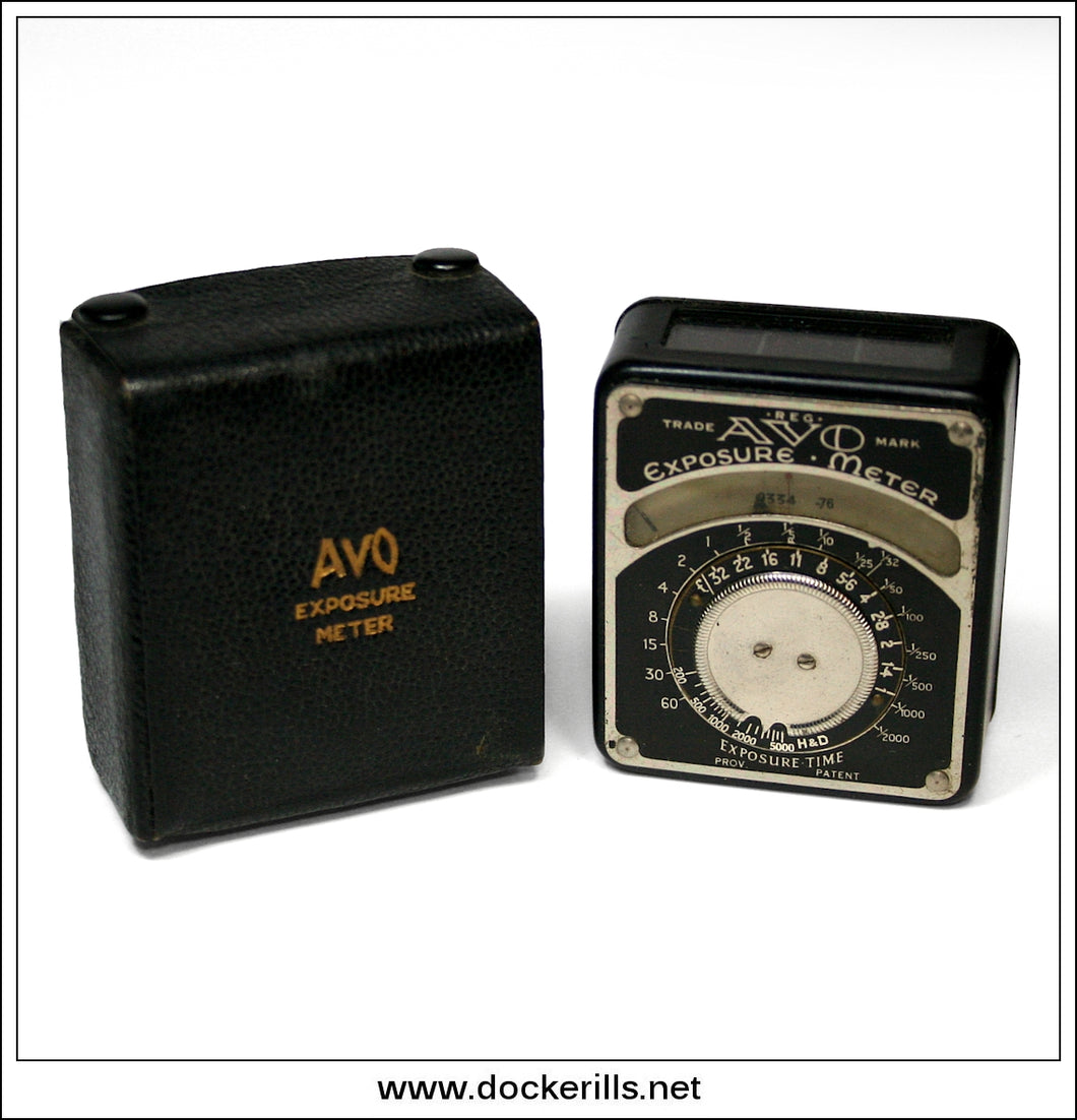 Vintage New Avo Photographic Exposure Meter - Case & Meter