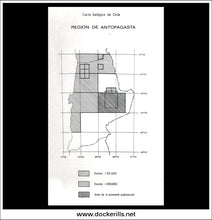 Carta Geologica De Chile 1:250,000 No. 54, Hoja Toconao / Toconao Sheet, Region de Antofagasta - grid
