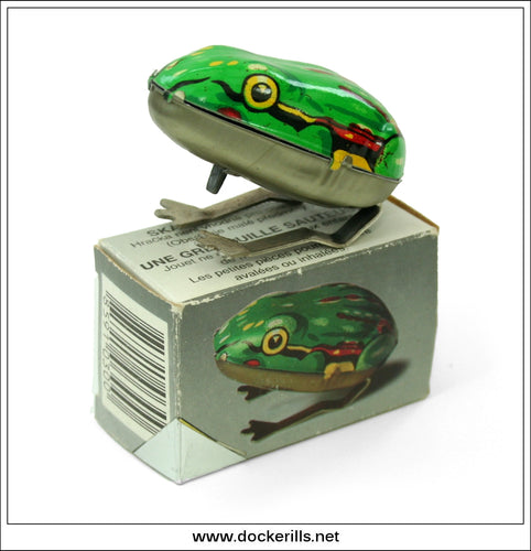 Jumpy Frog. Tin Plate Clockwork Novelty Toy, Czech Republic 1.