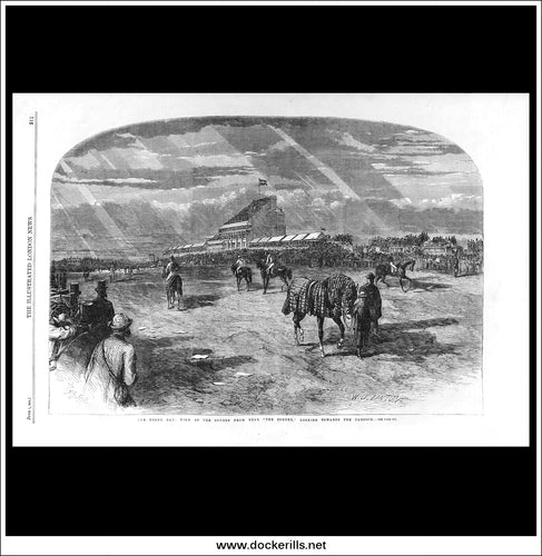 Derby Day: View Of The Course From Near 
