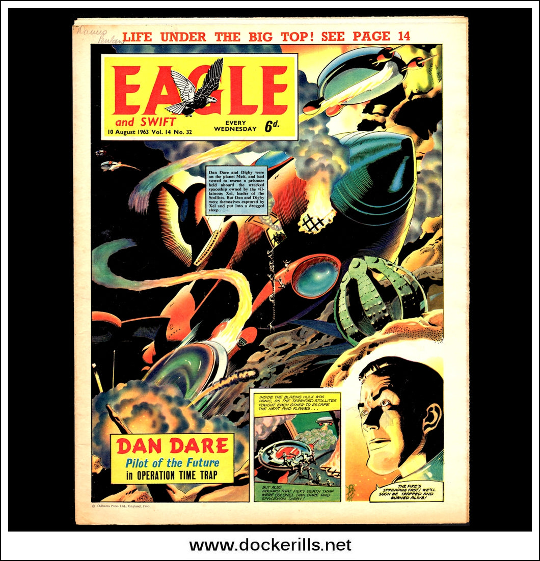 Eagle Comic, Vol. 14, No. 32, August 10th, 1963. Dan Dare.