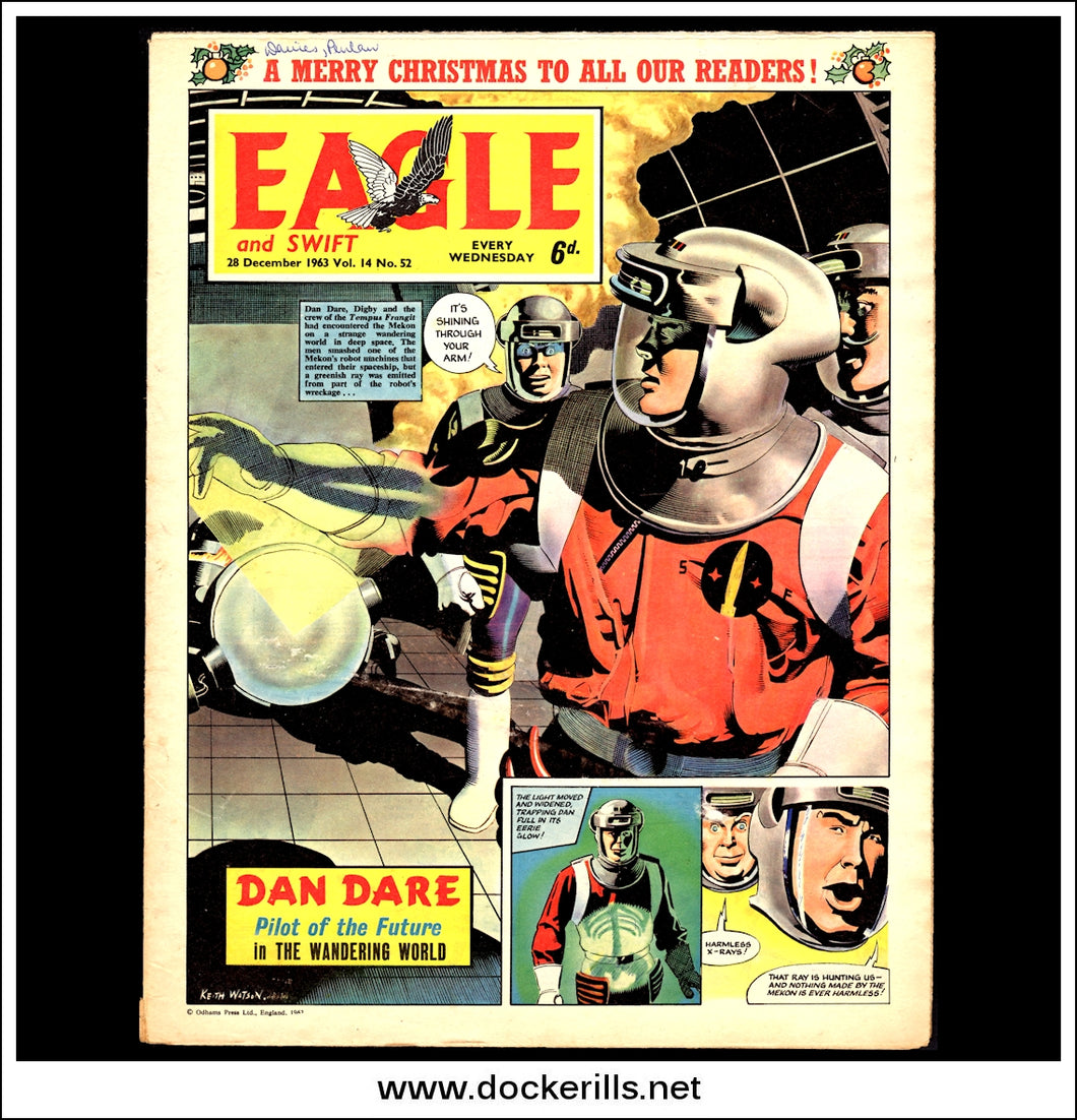 Eagle Comic, Vol. 14, No.52, December 28th, 1963. Dan Dare.