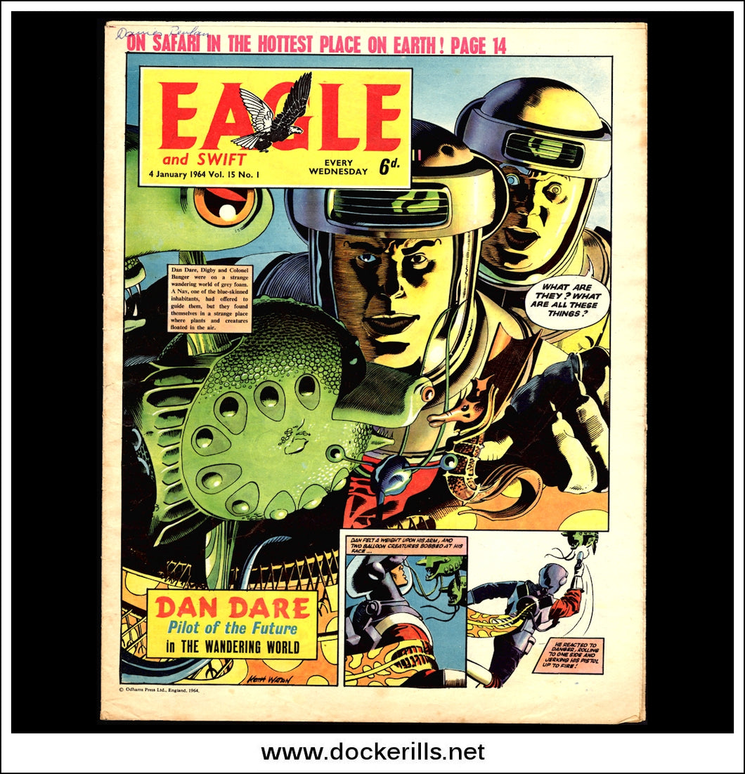 Eagle Comic, Vol. 15, No. 1, January 4th, 1964. Dan Dare.