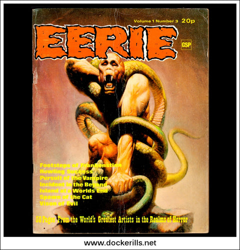 Eerie, Volume 1, Number 3, 1973. Horror Comic. GSP British Edition.