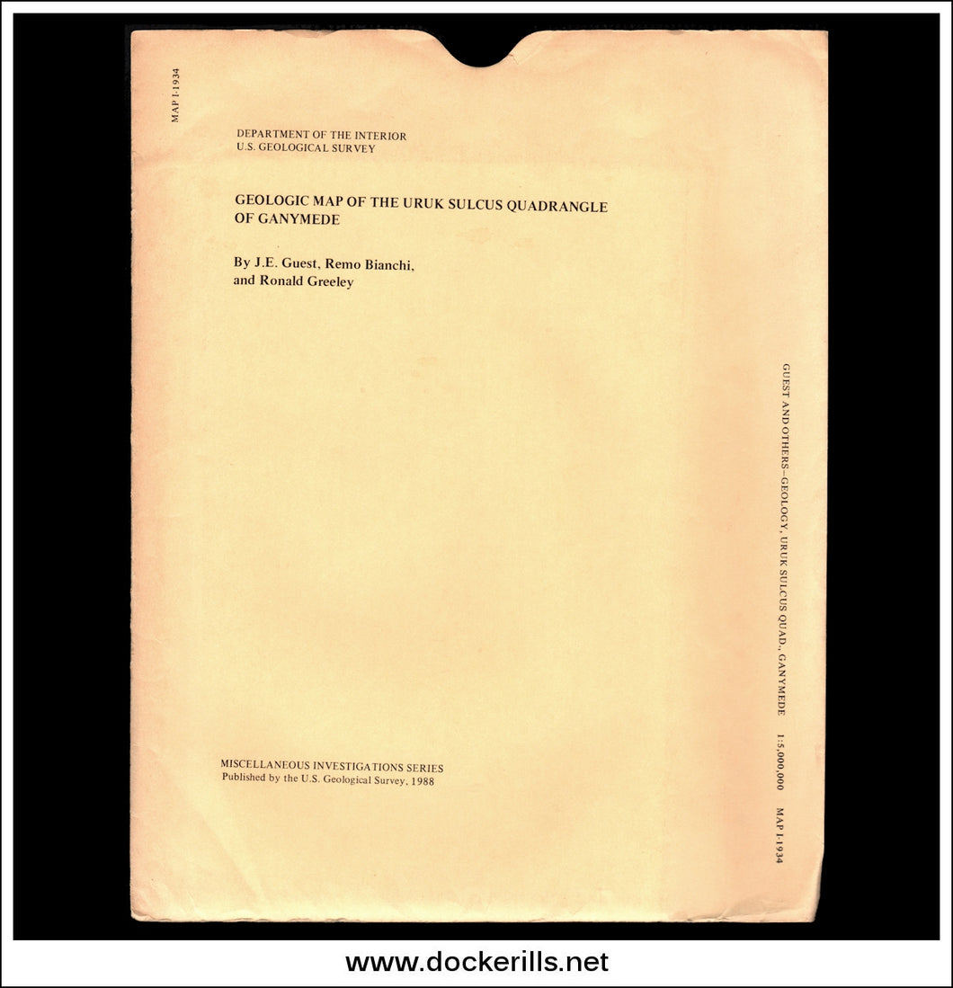 Geologic Map Of The Uruk Sulcus Quadrangle Of Ganymede 1 to 5 000 000