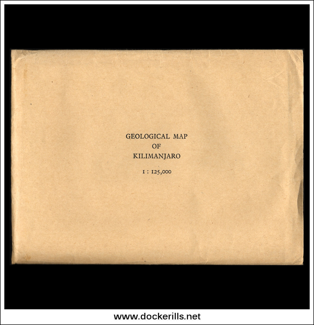 Geological Map of Kilimanjaro 1:125,000 Special Sheet. Folded.