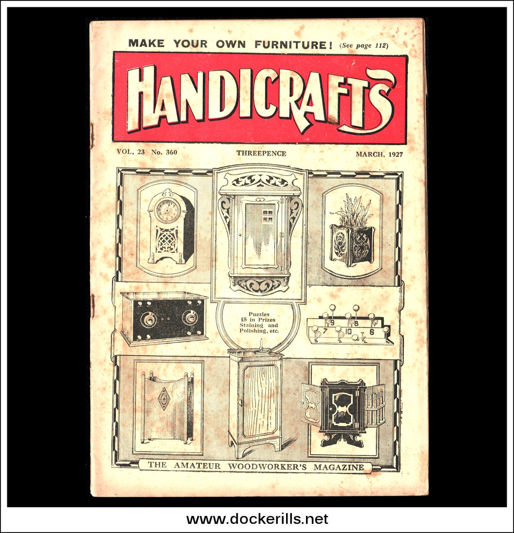 Handicrafts Magazine, Vol. 23, No. 360, March, 1927.