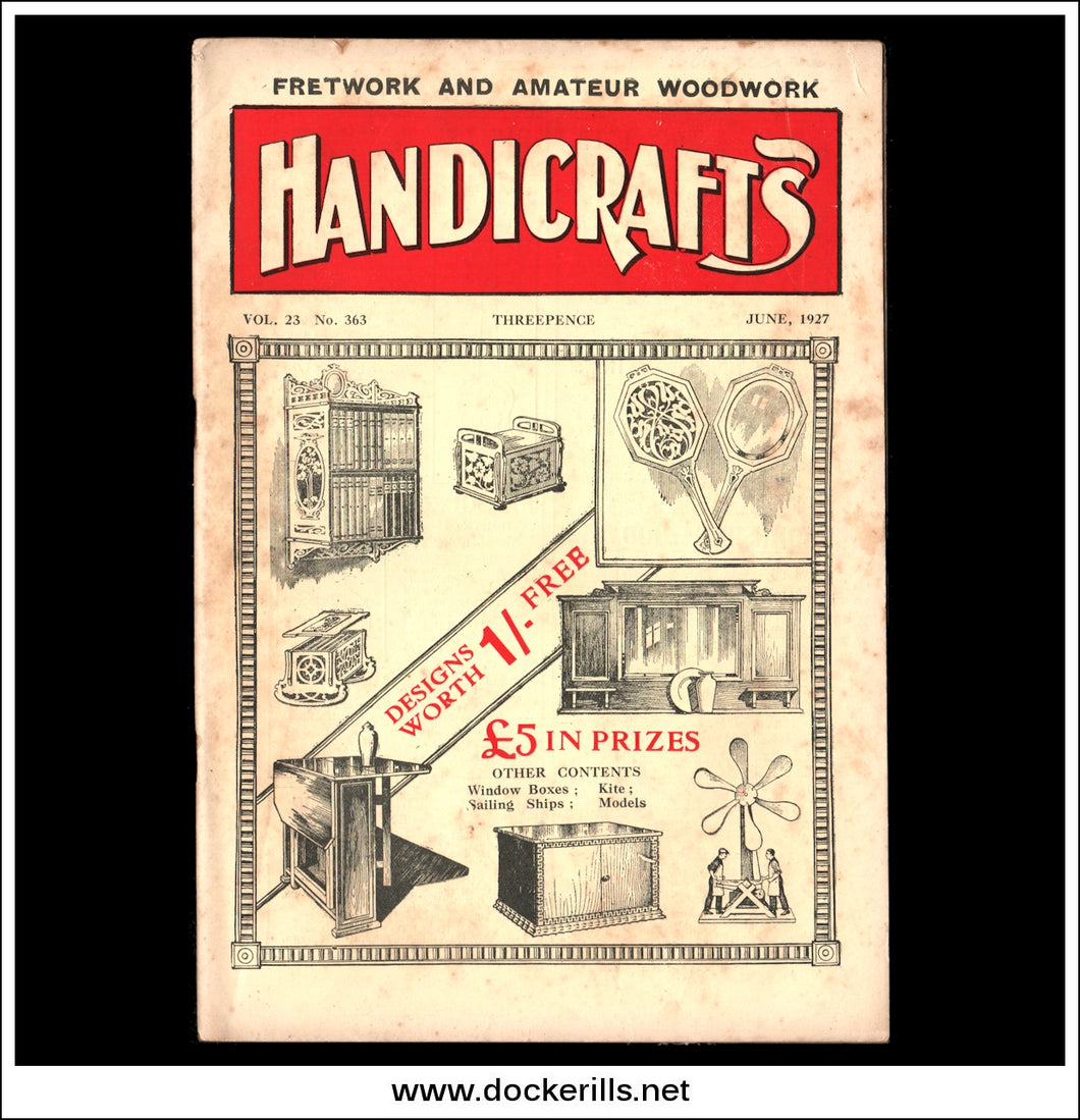 Handicrafts Magazine, Vol. 23, No. 362, May, 1927.