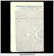 Handicrafts Magazine, Vol. 23, No. 365, August, 1927 plan.