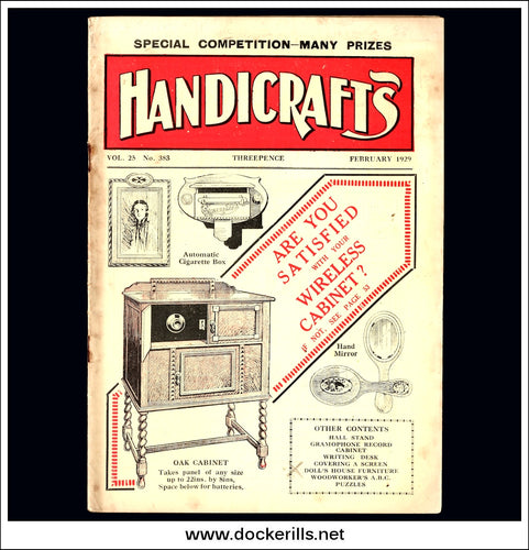 Handicrafts Magazine, Vol. 25, No. 383, February, 1929.