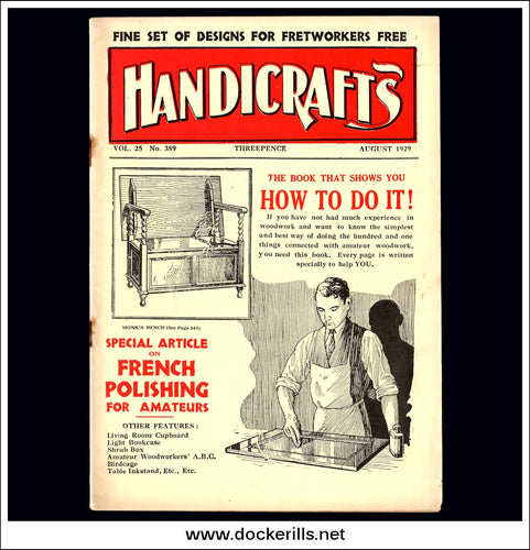 Handicrafts Magazine, Vol. 25, No. 389, August, 1929.