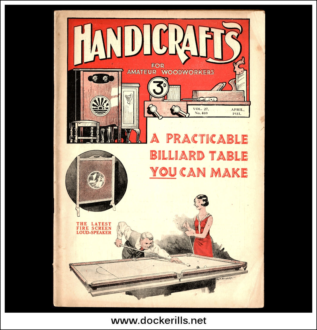 Handicrafts Magazine, Vol. 27, No. 409, April, 1931.