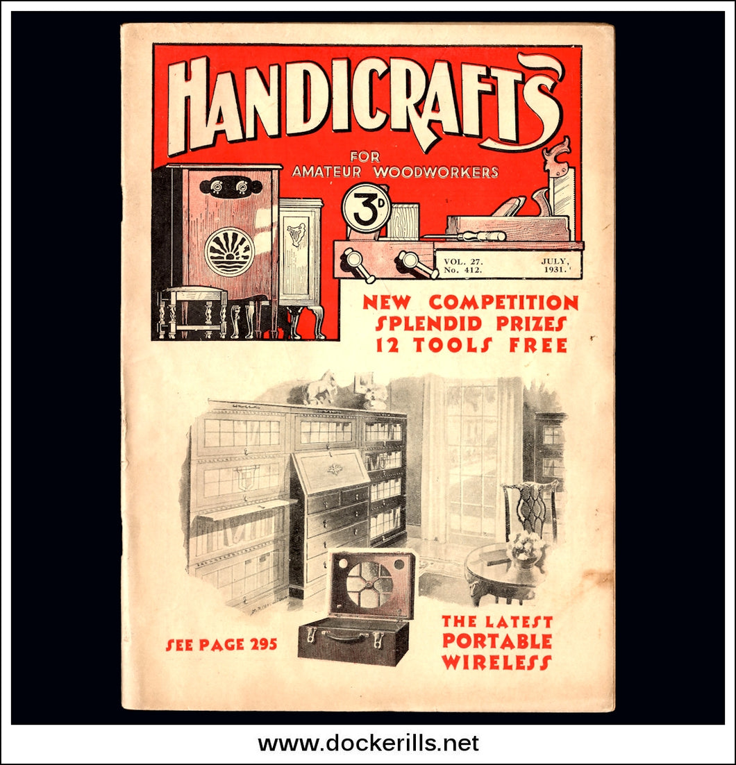Handicrafts Magazine, Vol. 27, No. 412, July, 1931.