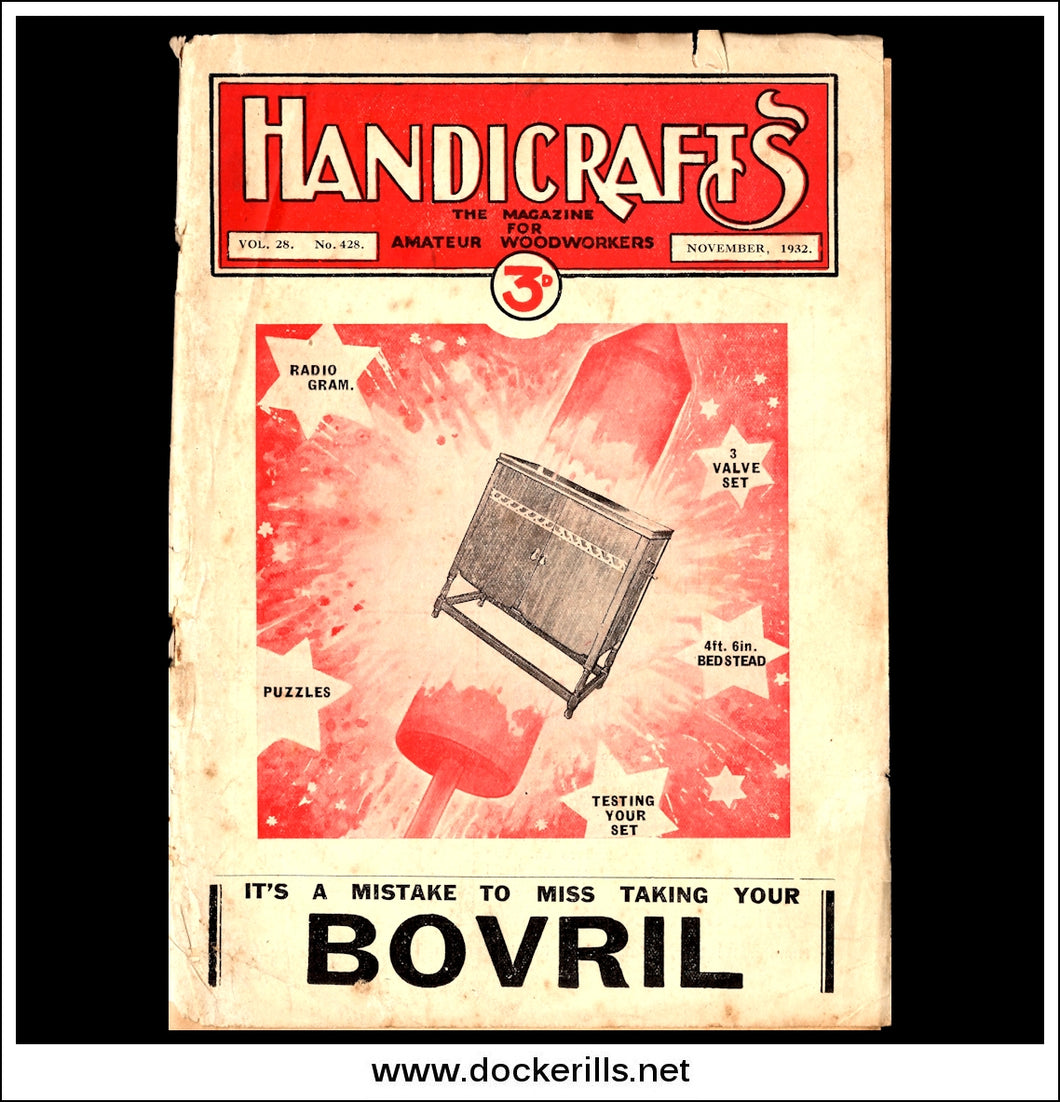 Handicrafts Magazine, Vol. 28, No. 428, November, 1932.