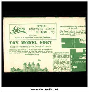 Hobbies Handbook, 1935. With Toy Model Fort Plan No. 189. Supplementary Edition.