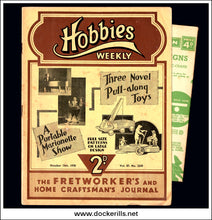 Hobbies Weekly Magazine, Vol. 86, No. 2243, October 15th, 1938 text.