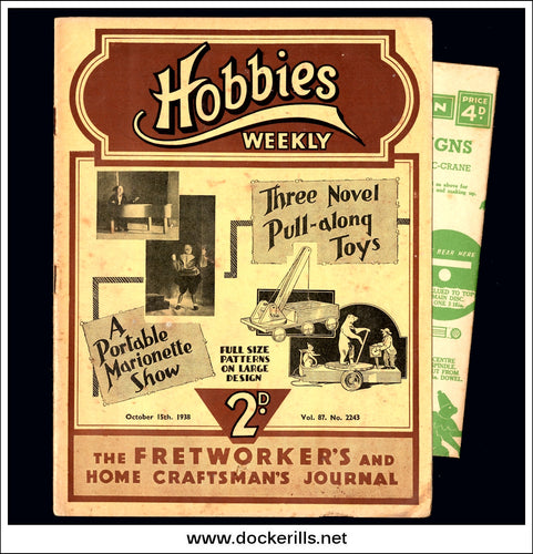 Hobbies Weekly Magazine, Vol. 86, No. 2243, October 15th, 1938 text.