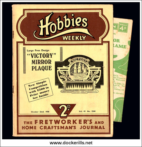 Hobbies Weekly Magazine, Vol. 87, No. 2244, October 22nd, 1938 text.