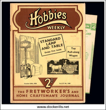 Hobbies Weekly Magazine, Vol. 87, No. 2245, October 29th, 1938 text.