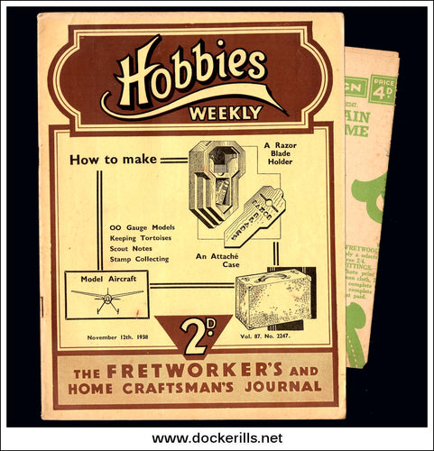 Hobbies Weekly Magazine, Vol. 87, No. 2247, November 12th, 1938 text.