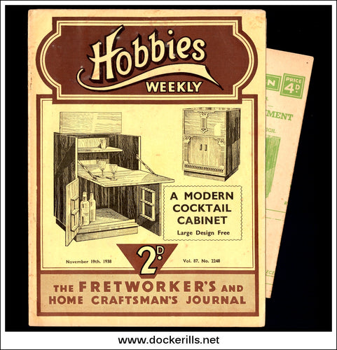 Hobbies Weekly Magazine, Vol. 87, No. 2248, November 19th, 1938 text.