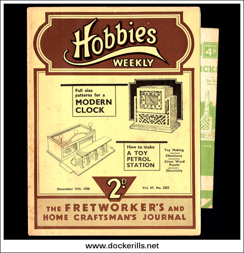 Hobbies Weekly Magazine, Vol. 87, No. 2252, December 17th, 1938 text.