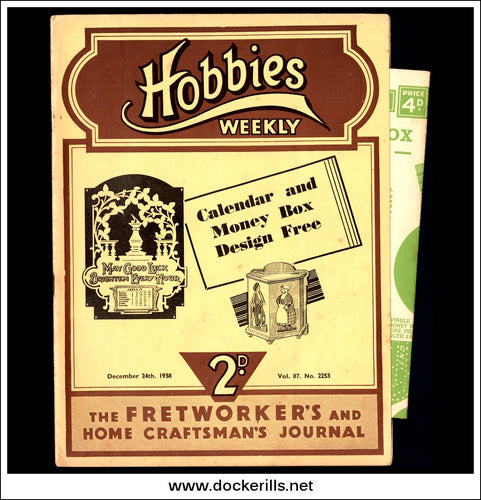 Hobbies Weekly Magazine, Vol. 87, No. 2253, December 24th, 1938 text.