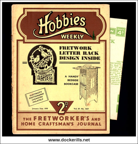 Hobbies Weekly Magazine, Vol. 87, No. 2257, January 21st, 1939 text.