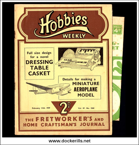 Hobbies Weekly Magazine, Vol. 87, No. 2260, February 11th, 1939 text.