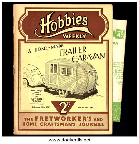 Hobbies Weekly Magazine, Vol. 87, No. 2261, February 18th, 1939 text.
