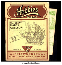 Hobbies Weekly Magazine, Vol. 87, No. 2262, February 25th, 1939 text.