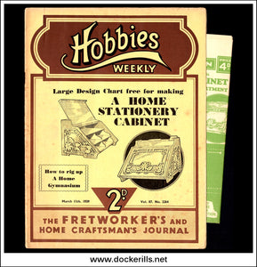 Hobbies Weekly Magazine, Vol. 87, No. 2263, March 4th, 1939 text.