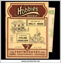 Hobbies Weekly Magazine, Vol. 87, No. 2265, March 18th, 1939 text.