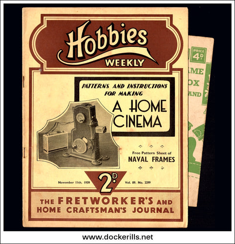 Hobbies Weekly Magazine, Vol. 89, No. 229, November 11th, 1939 Text.