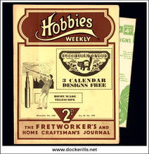 Hobbies Weekly Magazine, Vol. 89, No. 2303, December 9th, 1939 text.