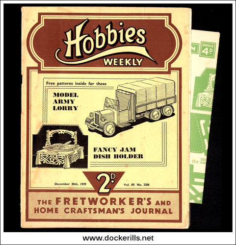 Hobbies Weekly Magazine, Vol. 89, No. 2306, December 30th, 1939 text.